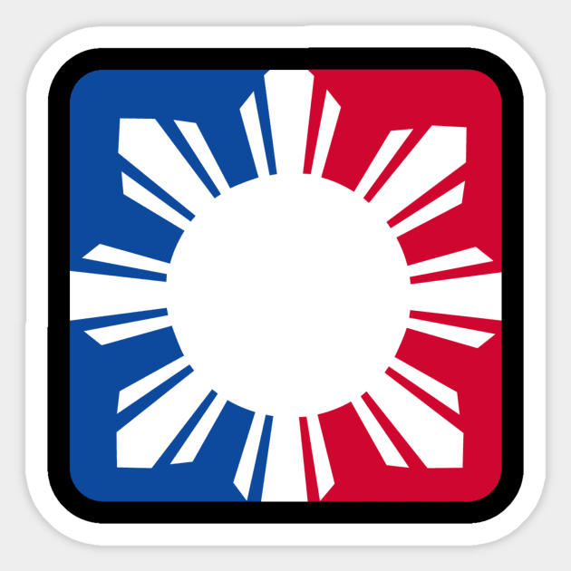 Filipino Red White Blue Sun by AiReal Apparel Sticker by airealapparel